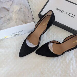 Black suede Nine West pumps, size 11